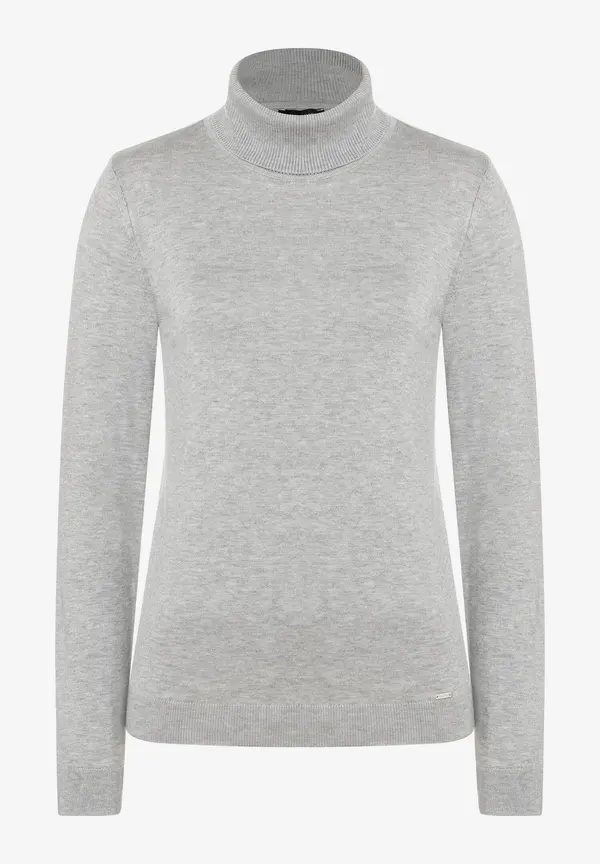 More & More Rollkragenpullover, grau melange, Herbst-Kollektion Black Friday