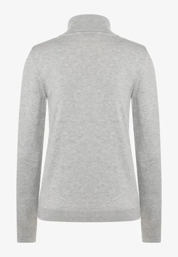 More & More Rollkragenpullover, grau melange, Herbst-Kollektion Black Friday