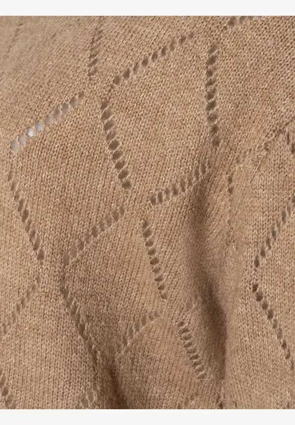 More & More Ajour-Pullover, beige macchiato, Herbst-Kollektion Cyber Monday