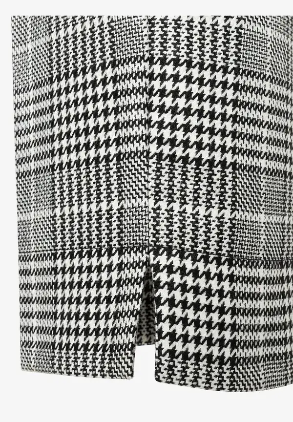 More & More Glencheck Hose, schwarz/ecru, Herbst-Kollektion Weihnachtsangebot