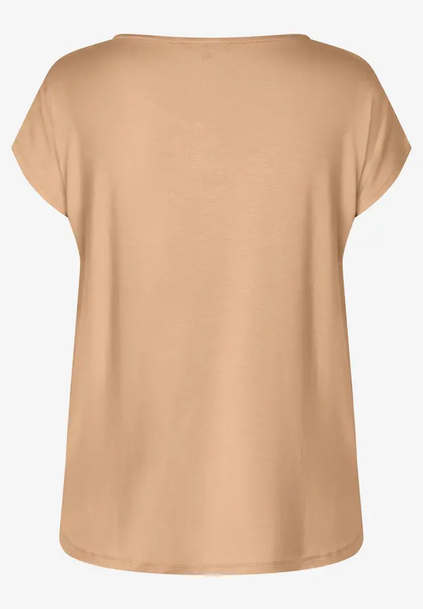 More & More Shirt mit Satinfront, warm beige Osterangebot