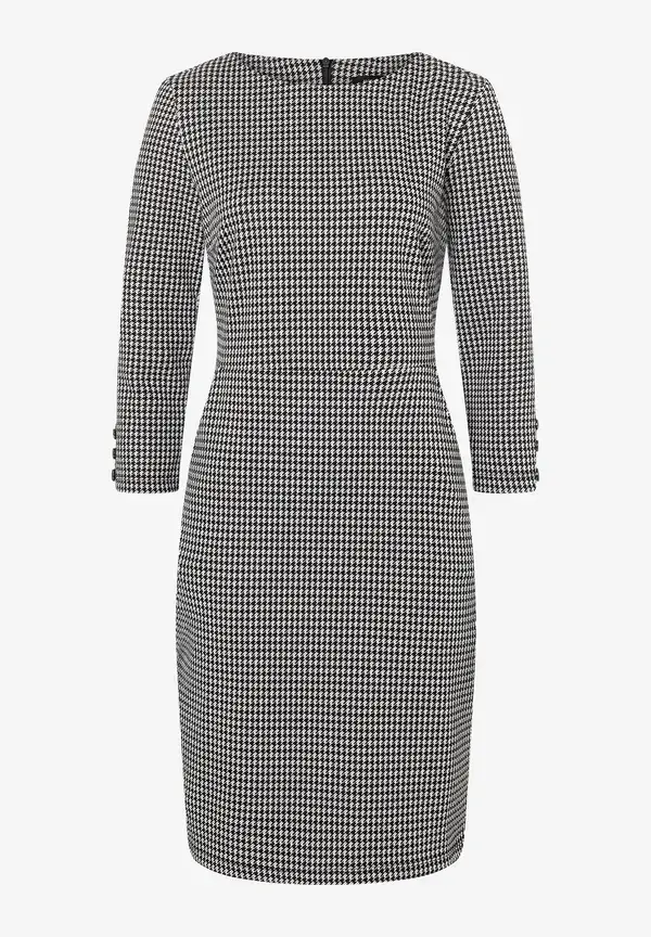 More & More Jerseykleid, Hahnentritt-Dessin, Herbst-Kollektion Muttertagsangebot