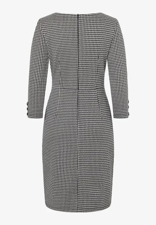 More & More Jerseykleid, Hahnentritt-Dessin, Herbst-Kollektion Muttertagsangebot