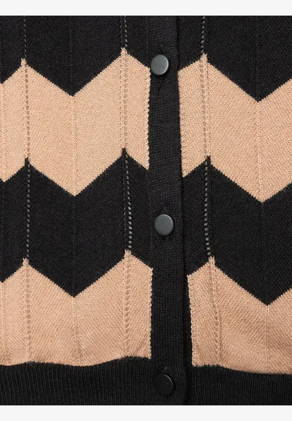 More & More Cardigan, Zick Zack Dessin Online Outlet