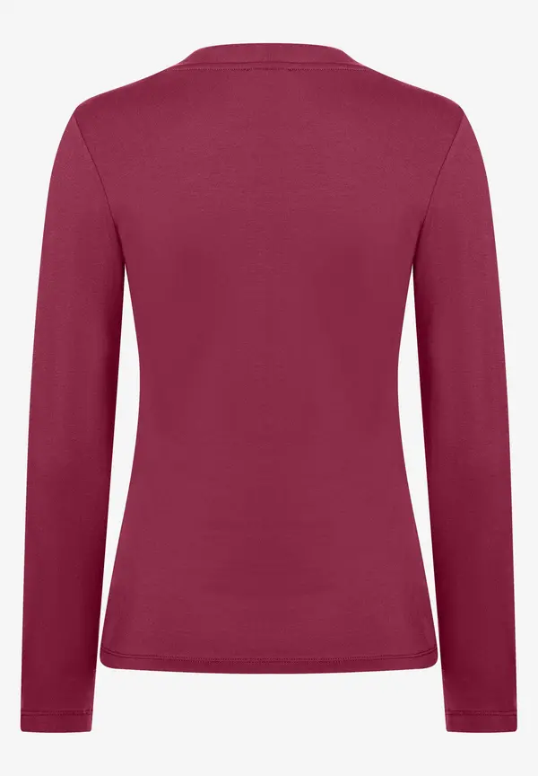 More & More Langarmshirt, bordeaux, Herbst-Kollektion Zeitlich begrenztes Angebot