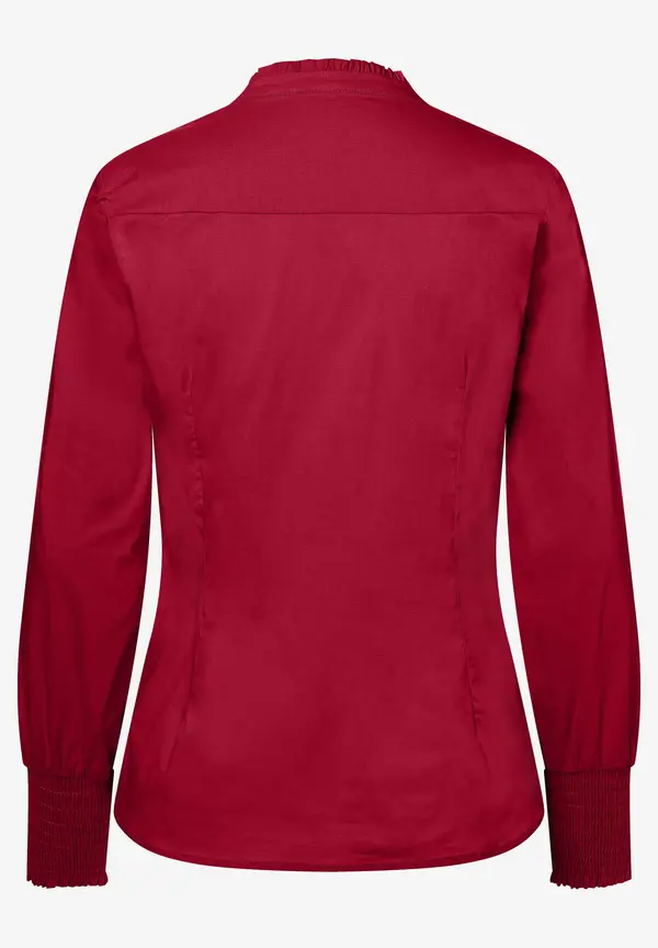More & More Baumwoll/Stretch Bluse, rot, Herbst-Kollektion Blitzangebot