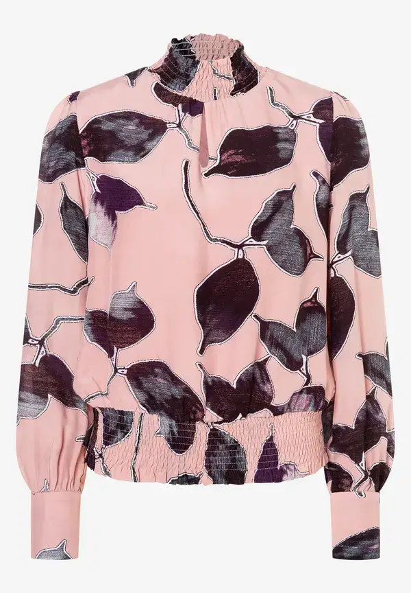 More & More Viskosebluse, Blätterprint, Herbst-Kollektion Bestseller