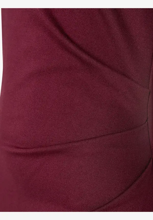 More & More Jerseykleid, bordeaux, Herbst-Kollektion Räumungsverkauf