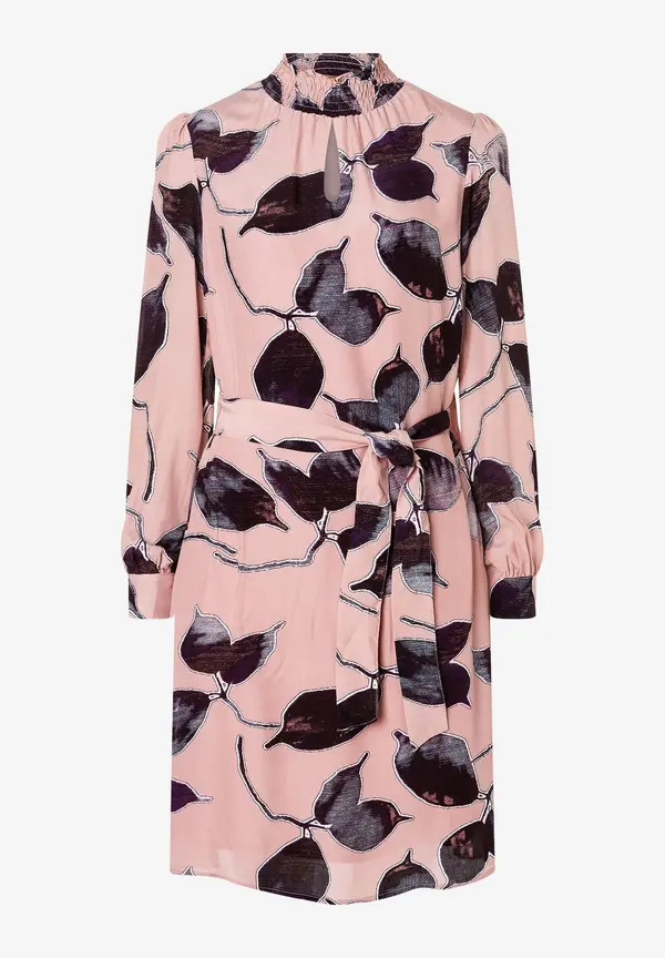 More & More Viskosekleid, Blätterprint, Herbst-Kollektion Sonderangebote