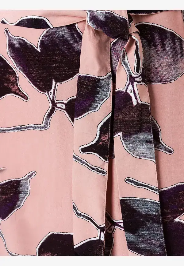 More & More Viskosekleid, Blätterprint, Herbst-Kollektion Sonderangebote
