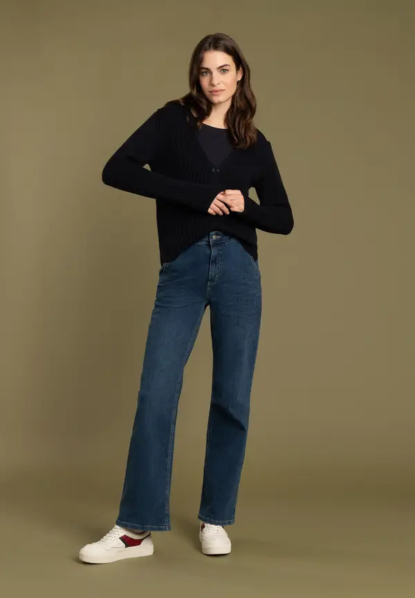 More & More Cardigan, Rippe, marine Wochenangebot