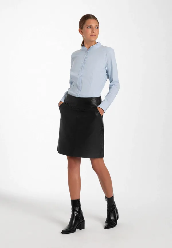 More & More Baumwoll/Stretch Bluse, hellblau, Herbst-Kollektion Neueste Stile