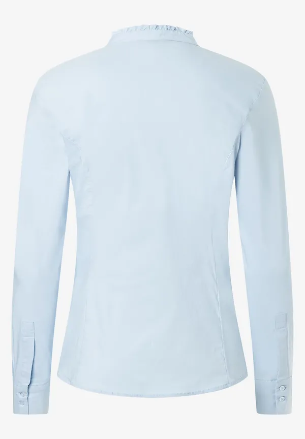 More & More Baumwoll/Stretch Bluse, hellblau, Herbst-Kollektion Neueste Stile
