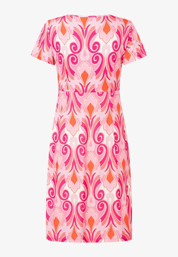More & More Jerseykleid, Ornament-Print, rosa/rot/pink Vierteljährliche Förderung