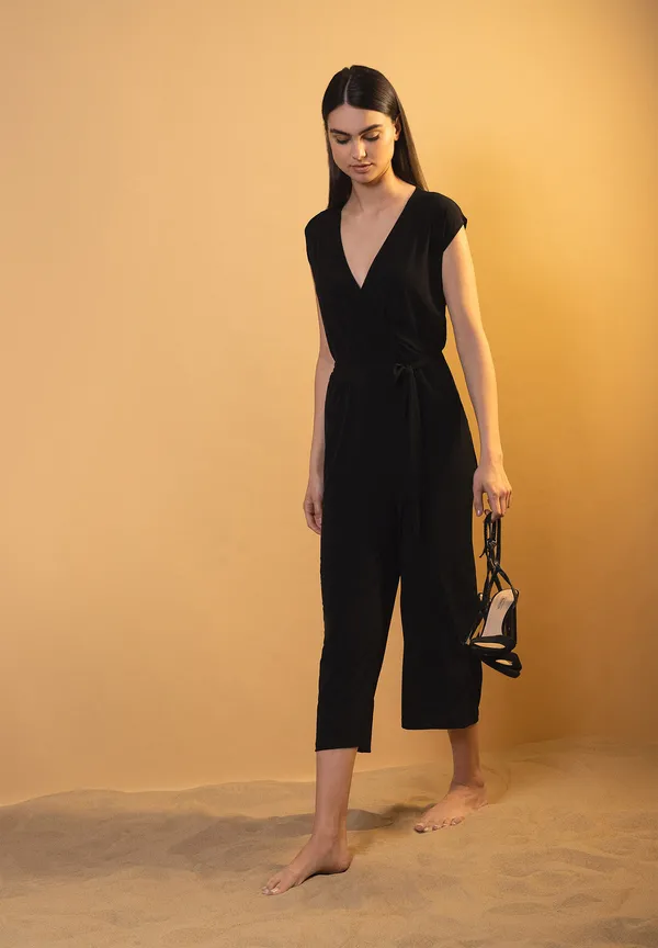 More & More Jersey-Jumpsuit, schwarz, Sommer-Kollektion Fabrikladen