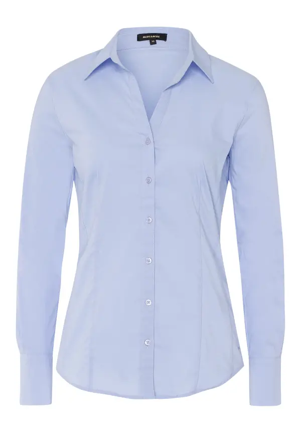 More & More Businessbluse, hellblau Online