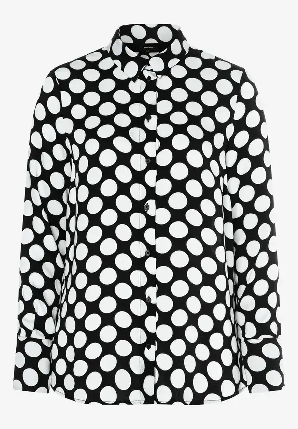 More & More Tupfenbluse, schwarz/ecru, Frühjahrs-Kollektion Angebote
