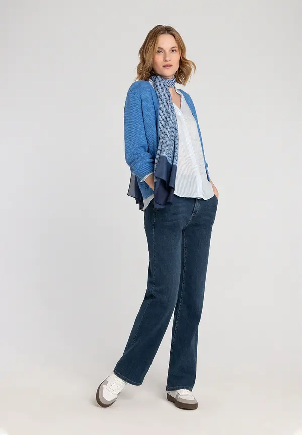 More & More offener Cardigan, blau, Frühjahrs-Kollektion Fabrikpreis