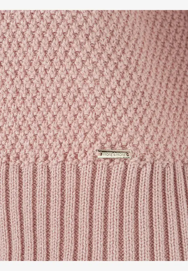 More & More Strukturpullover, 3/4 Arm, rosa, Frühjahrs-Kollektion Rabatt