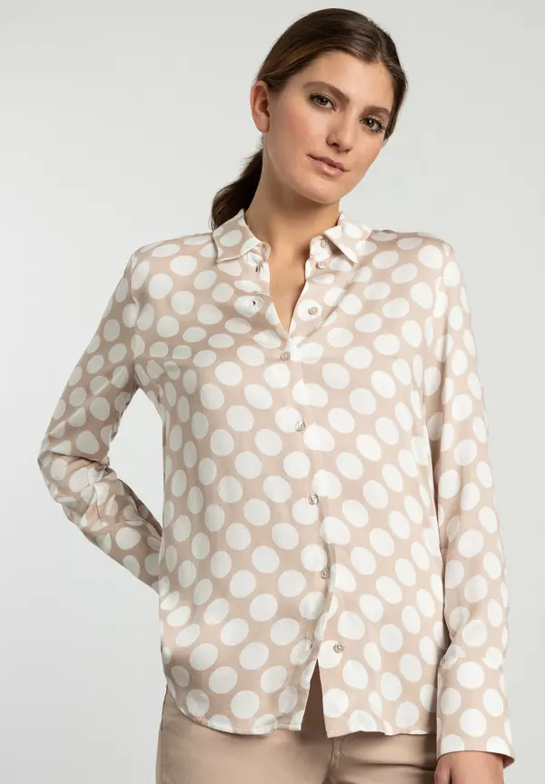 More & More Tupfenbluse, sand/ecru, Frühjahrs-Kollektion Online Shopping