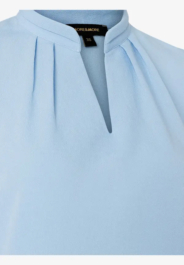 More & More Blusenshirt, 3/4 Arm, hellblau, Frühjahrs-Kollektion Osterangebot