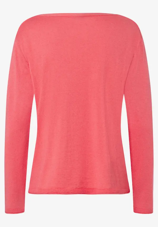 More & More Feinstrick-Pullover mit Kaschmir, milky red, Frühjahrs-Kollektion Vatertagsangebot