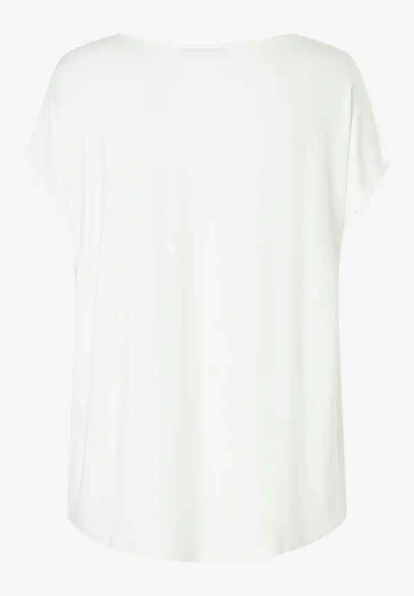 More & More Shirt mit Satinfront, ecru Top Angebot