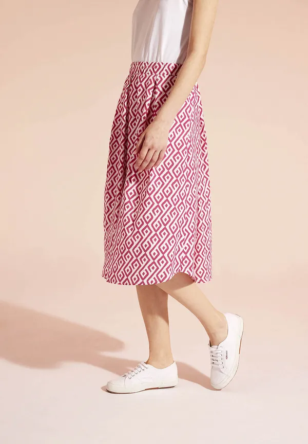 More & More Baumwollrock, graphischer Print, Sommer-Kollektion Online Outlet