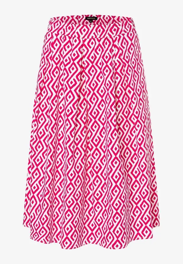 More & More Baumwollrock, graphischer Print, Sommer-Kollektion Online Outlet