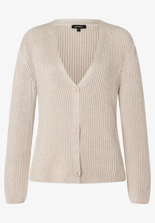 More & More Cardigan, Rippe, sand Blitzangebot