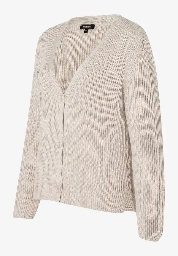 More & More Cardigan, Rippe, sand Blitzangebot