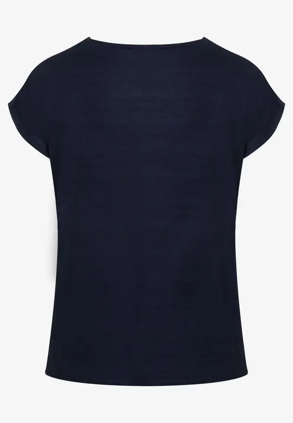 More & More Blusenshirt, grafischer Print, marine/hellblau, Frühjahrs-Kollektion Bestseller