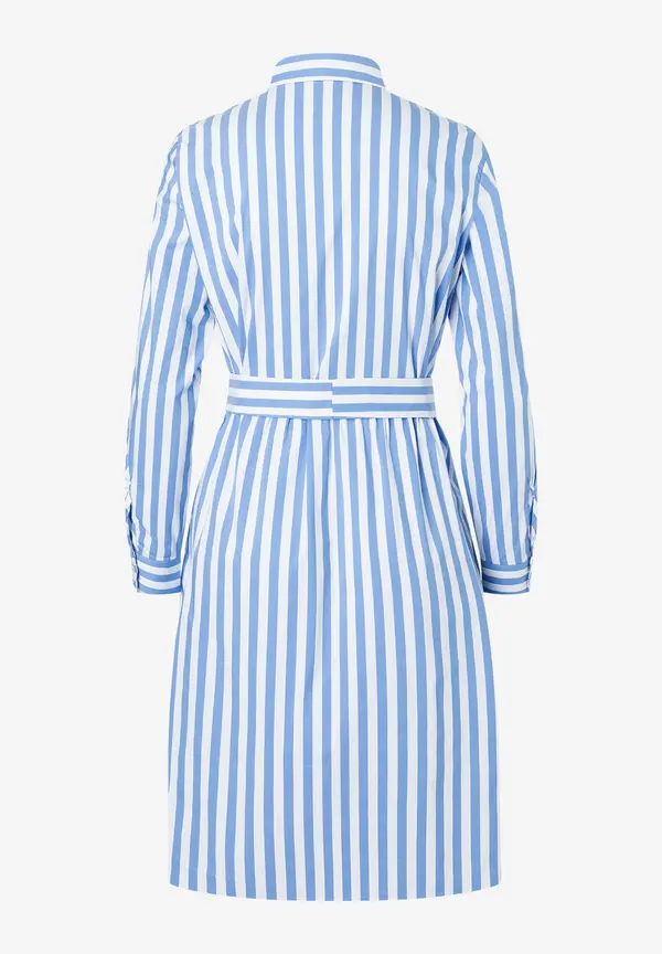 More & More Hemdblusenkleid mit Streifenmuster, blau/weiß, Frühjahrs-Kollektion Saisonale Angebote