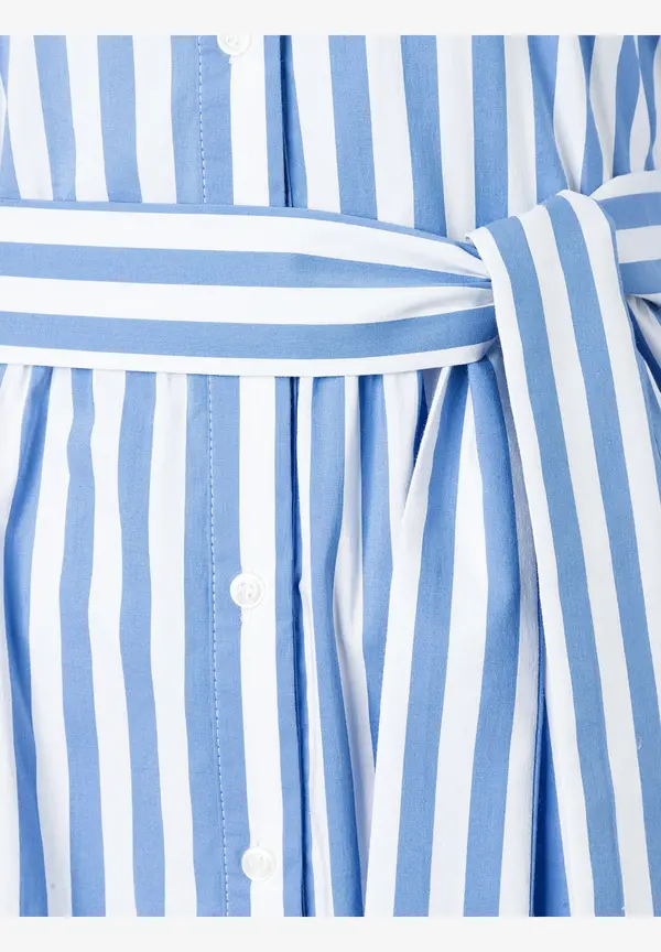 More & More Hemdblusenkleid mit Streifenmuster, blau/weiß, Frühjahrs-Kollektion Saisonale Angebote