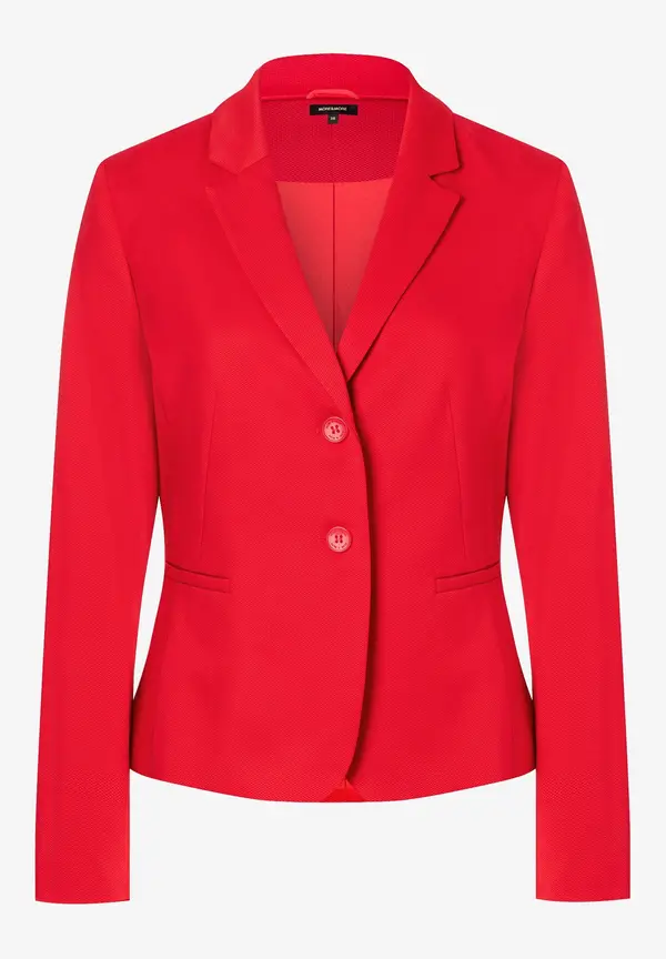 More & More Blazer mit feiner Struktur, rot, Frühjahrs-Kollektion Räumungsverkauf