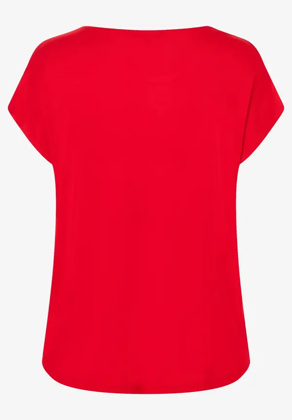 More & More Shirt mit Satinfront, rot, Frühjahrs-Kollektion Kauf eins, bekomm eins gratis