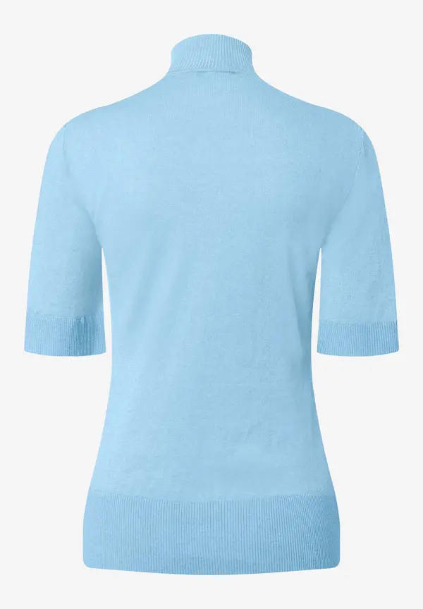 More & More Kurzarm-Pullover mit Kaschmir, hellblau, Frühjahrs-Kollektion Wochenangebot