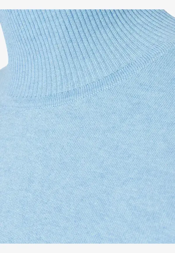 More & More Kurzarm-Pullover mit Kaschmir, hellblau, Frühjahrs-Kollektion Wochenangebot