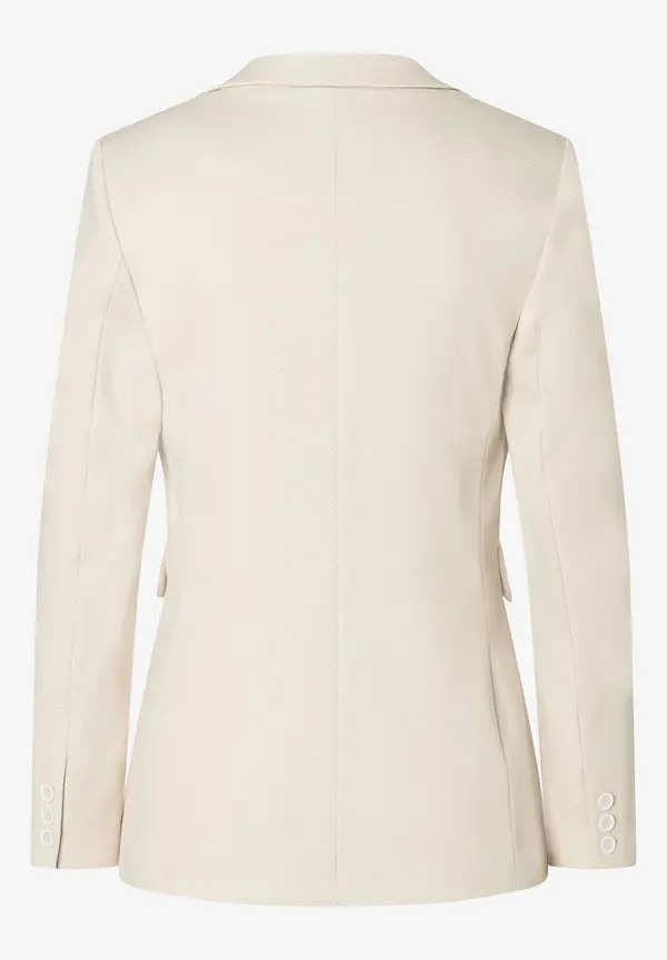 More & More strukturierter Blazer, almond, Frühjahrs-Kollektion Sonderangebot der Fabrik