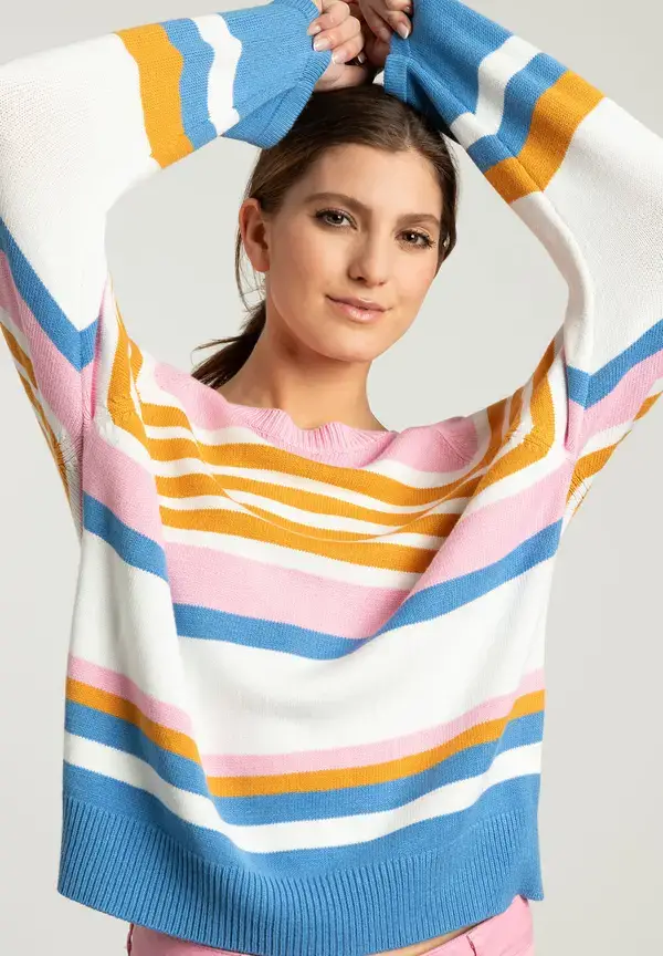 More & More Streifenpullover, multicolor, Frühjahrs-Kollektion Super Rabatt
