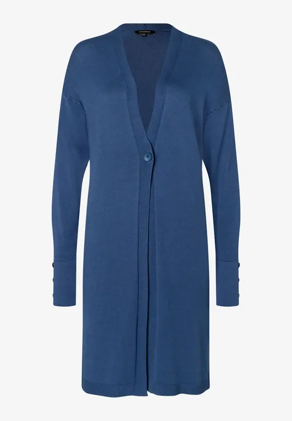 More & More langer Cardigan, estate blue, Frühjahrs-Kollektion 50% Rabatt mit kostenlosem Versand