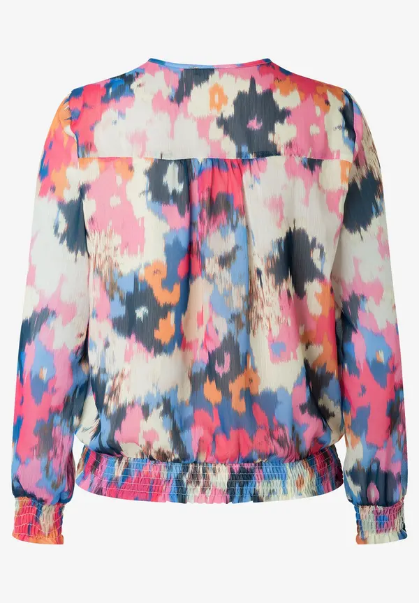 More & More Chiffonbluse mit abstraktem Print, Frühjahrs-Kollektion Hotsell