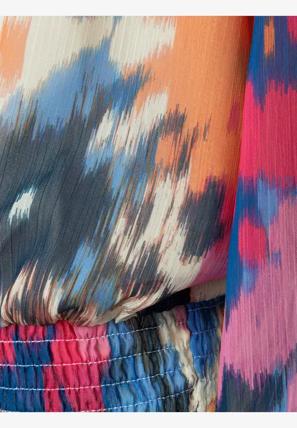 More & More Chiffonbluse mit abstraktem Print, Frühjahrs-Kollektion Hotsell
