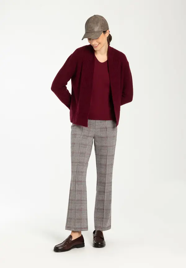 More & More Jerseyhose, Glencheckmuster, Herbst-Kollektion im Angebot
