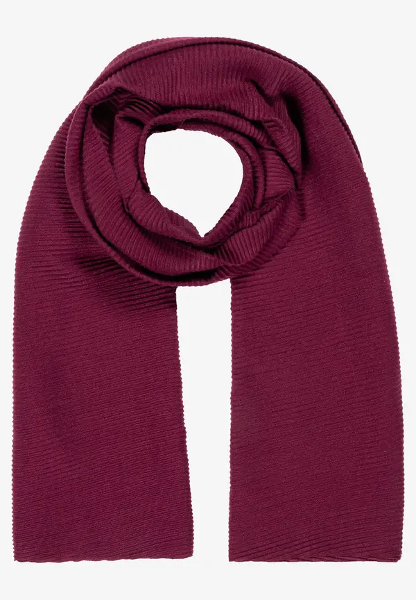 More & More Plissée-Schal, bordeaux, Herbst-Kollektion Meist gekauft