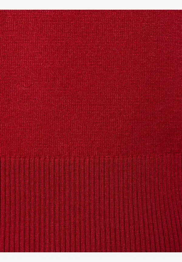 More & More Feinstrickpullover, rot, Herbst-Kollektion Sonderangebot