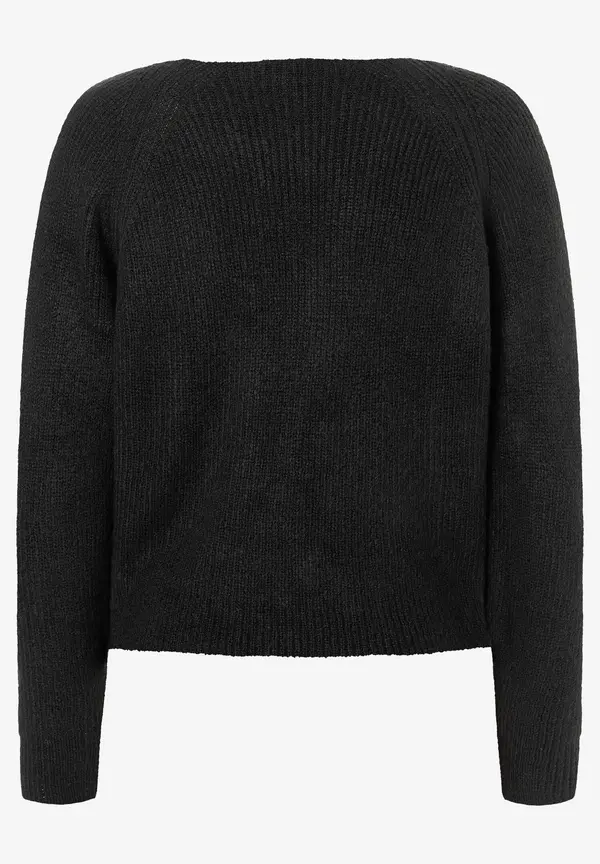 More & More Pullover mit Knotendetail, schwarz, Herbst-Kollektion Begrenztes Angebot