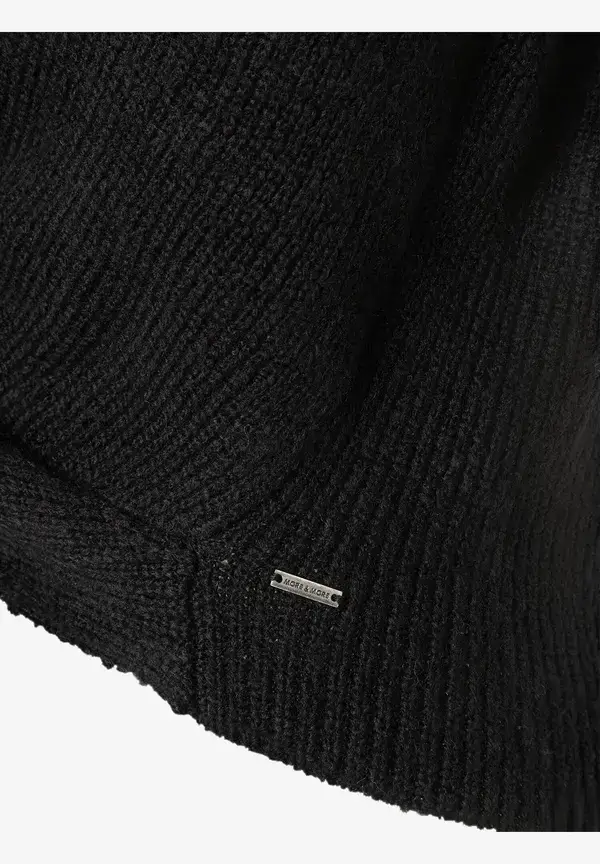 More & More Pullover mit Knotendetail, schwarz, Herbst-Kollektion Begrenztes Angebot
