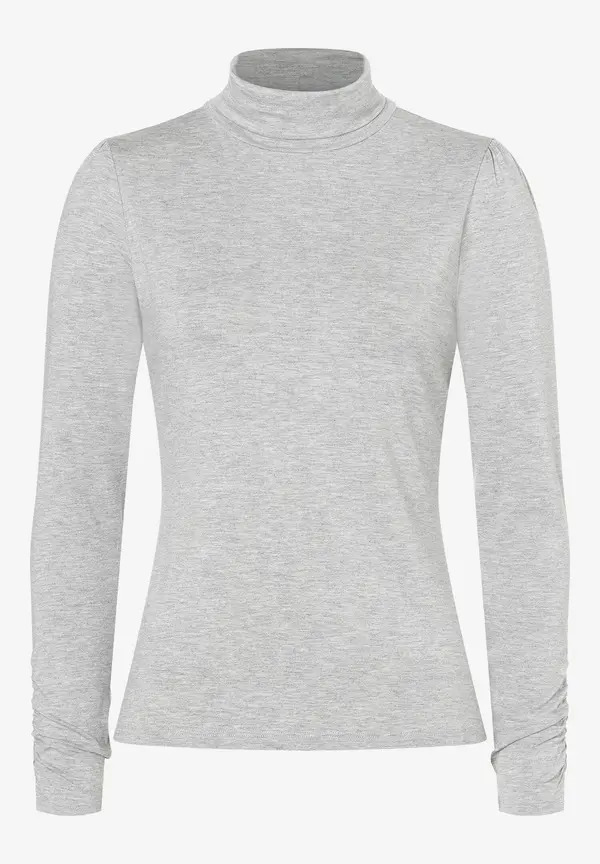 More & More Rollkragenshirt, grau melange, Herbst-Kollektion Saisonschlussverkauf