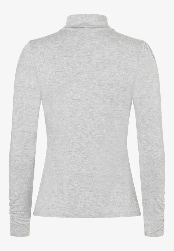 More & More Rollkragenshirt, grau melange, Herbst-Kollektion Saisonschlussverkauf